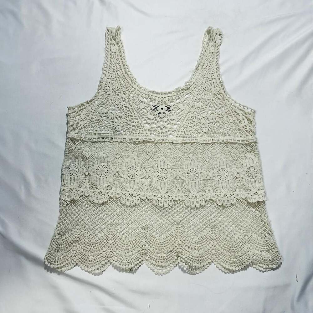 American Eagle Outfitters Crochet Lace Tank Top